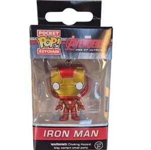 Funko × Marvel Iron Man Pocket POP Keychain - Red & Gold.